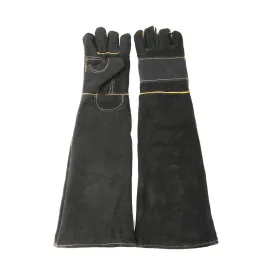 AOWPFVV Long Sleeve Thick Leather Animal Handling Glove Anti Scratch Protective Gloves for Training Dog Cat Bird Snake Parrot Lizard Wild Animals Reptiles,Bite Resistant Gloves