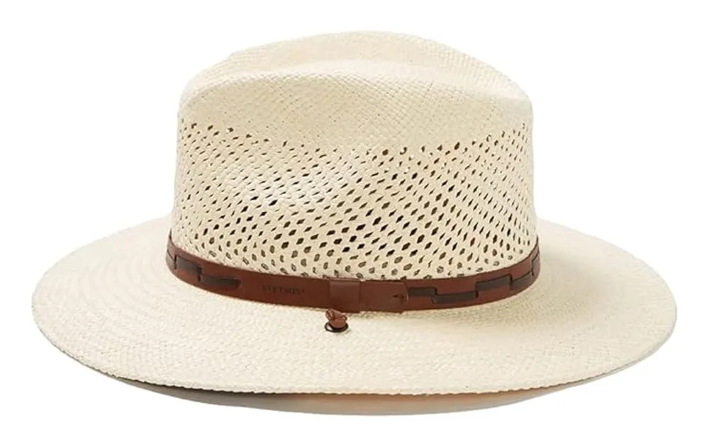 B "Stetson Airway" Vented Panama Straw Hat, Style# TSARWY-3830
