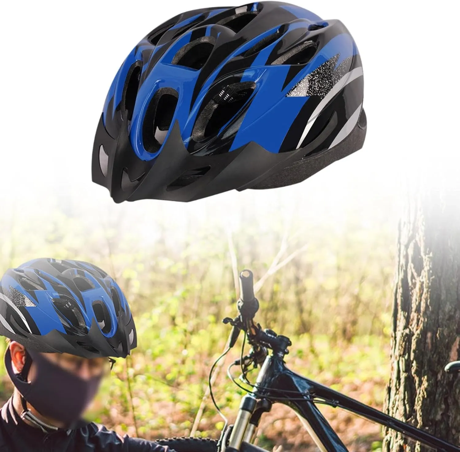 Bicycle Helmet Mountain Road Bicycle Helmet Bicycle Helmet Shock Absorbing for Women, Men, Inline Skating, Cycling, Skateboarding