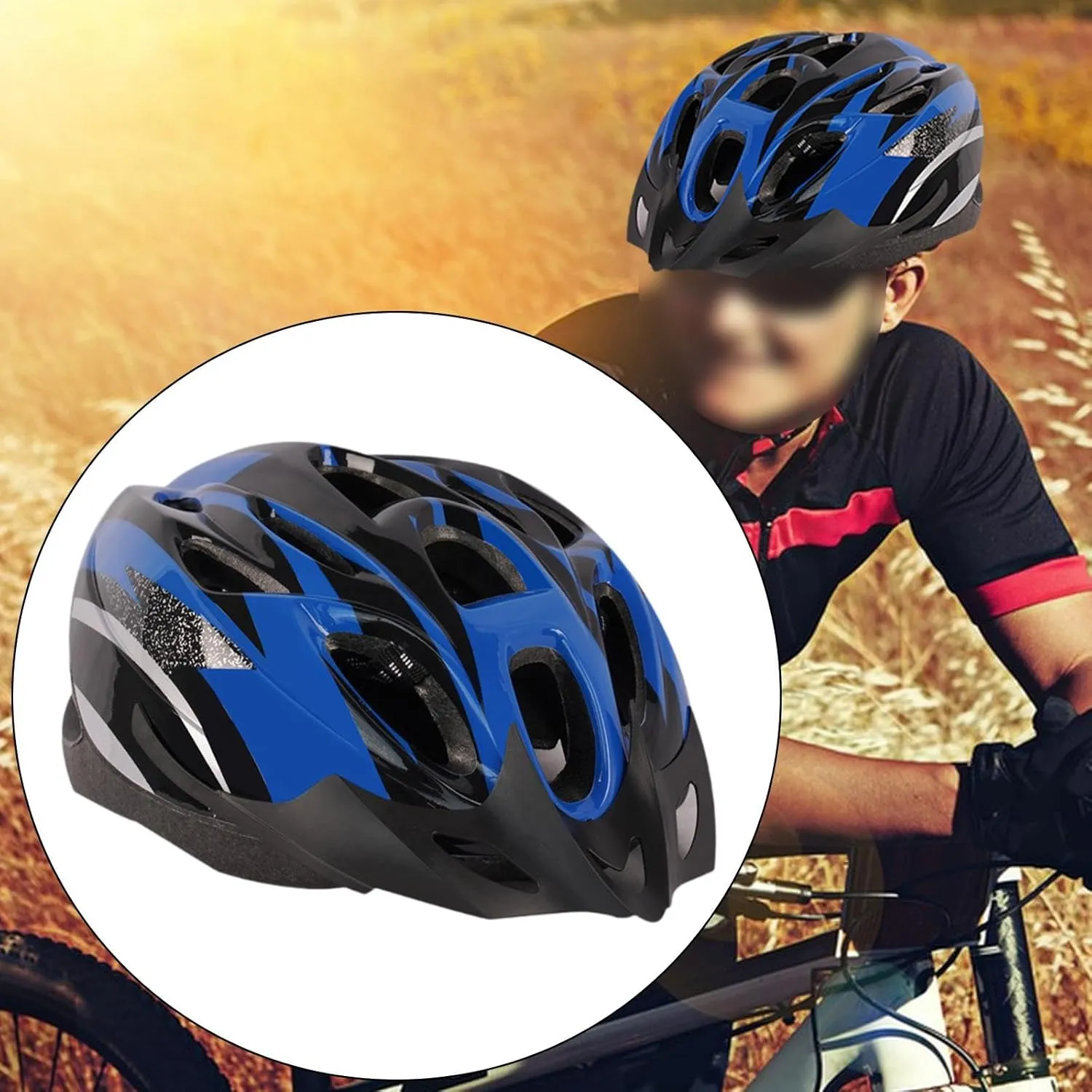 Bicycle Helmet Mountain Road Bicycle Helmet Bicycle Helmet Shock Absorbing for Women, Men, Inline Skating, Cycling, Skateboarding