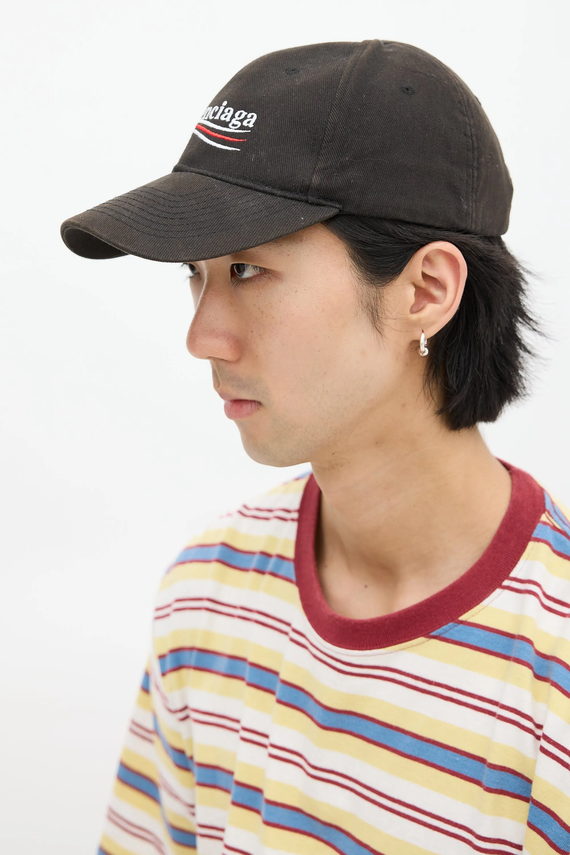 Black & Multicolour Campaign Logo Hat