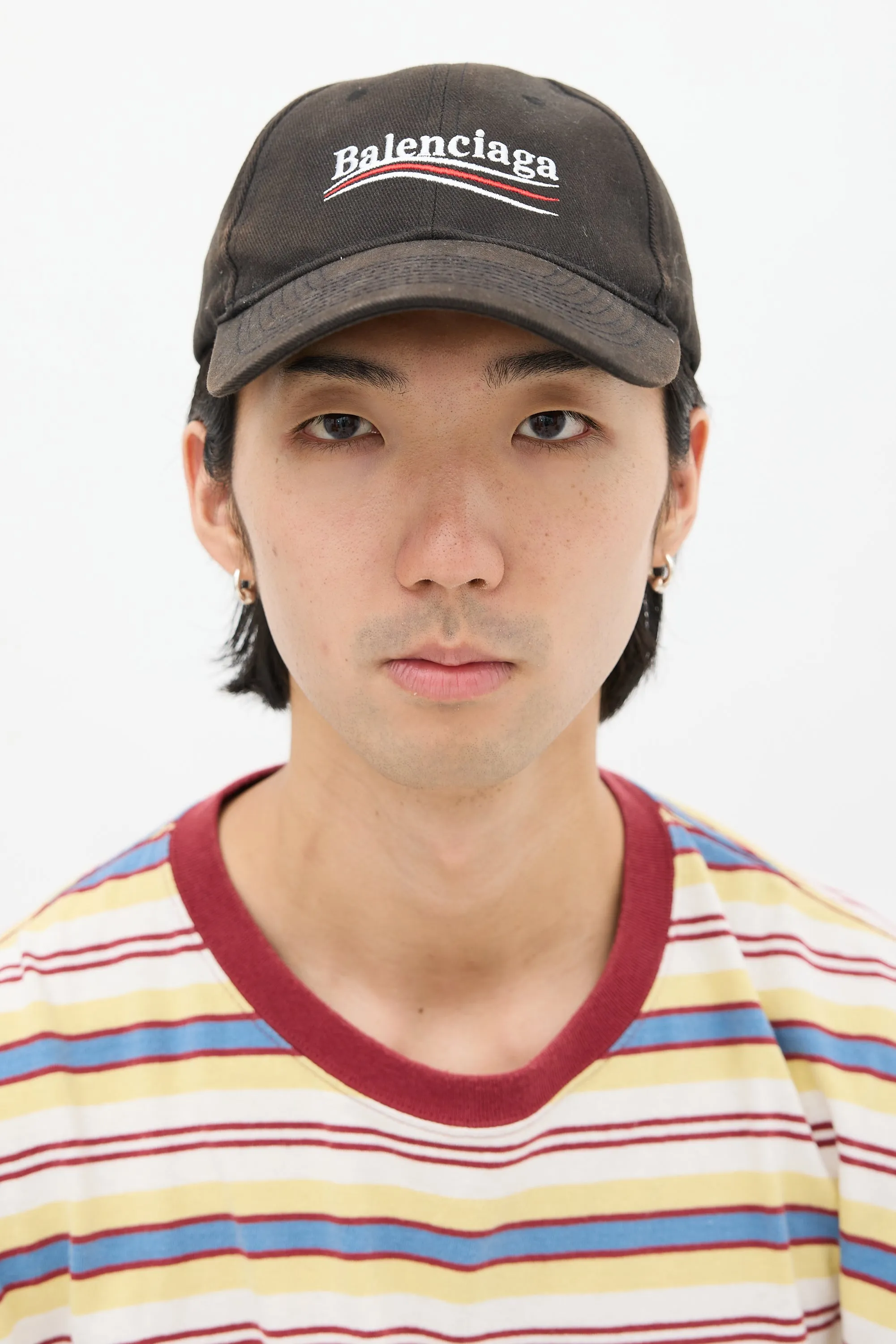 Black & Multicolour Campaign Logo Hat