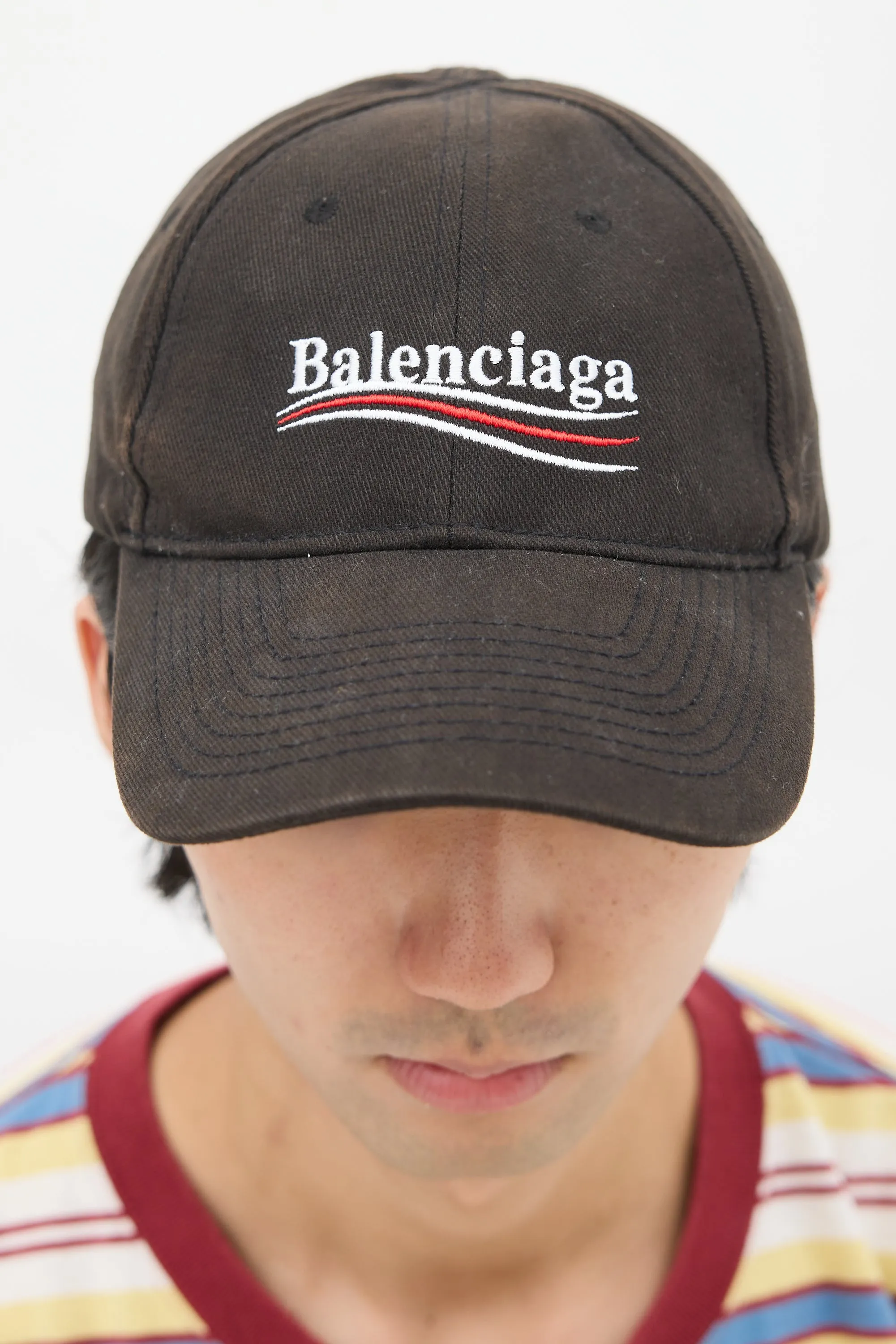 Black & Multicolour Campaign Logo Hat