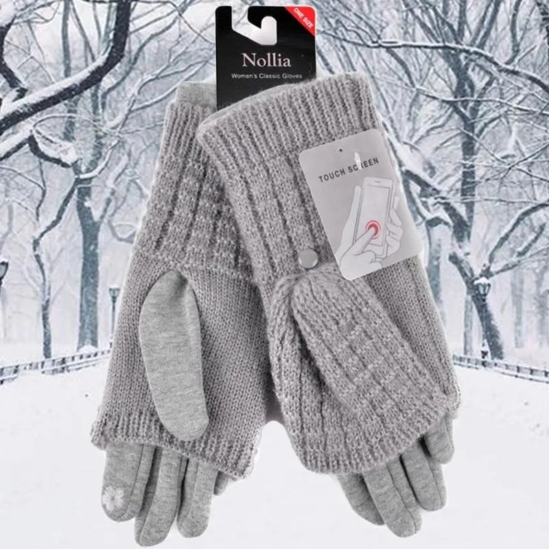 Cable Knit Women's Winter Cute Gloves
