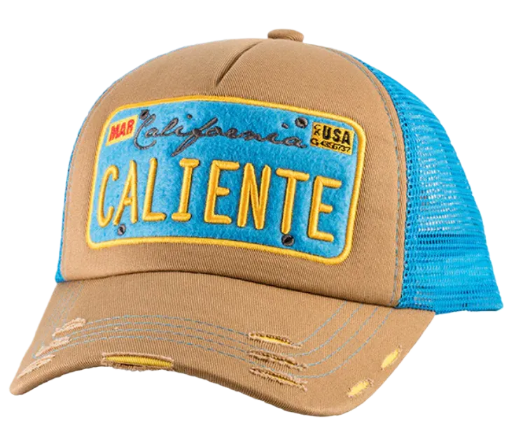 Caliente California Beg/Beg/Blu Beige Cap