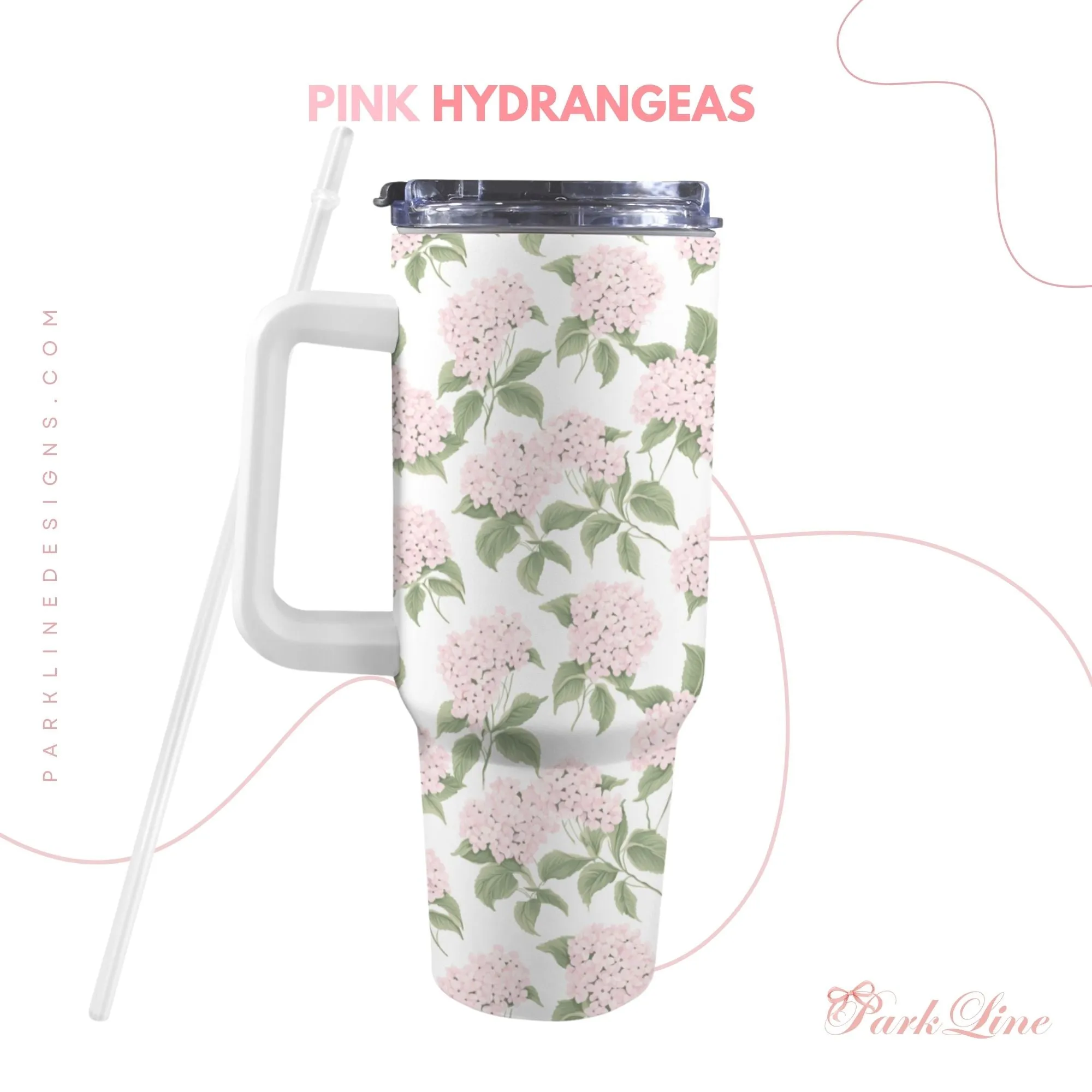 Charlotte 40oz Tumbler | Classic Floral Seamless Design | Insulated Travel Cup | Perfect Gift for Her | Reusable & Stylish Drinkware