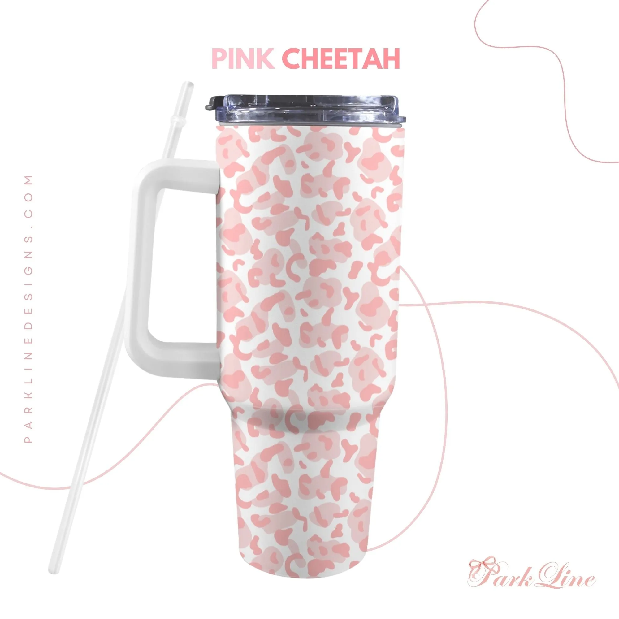 Charlotte 40oz Tumbler | Classic Floral Seamless Design | Insulated Travel Cup | Perfect Gift for Her | Reusable & Stylish Drinkware