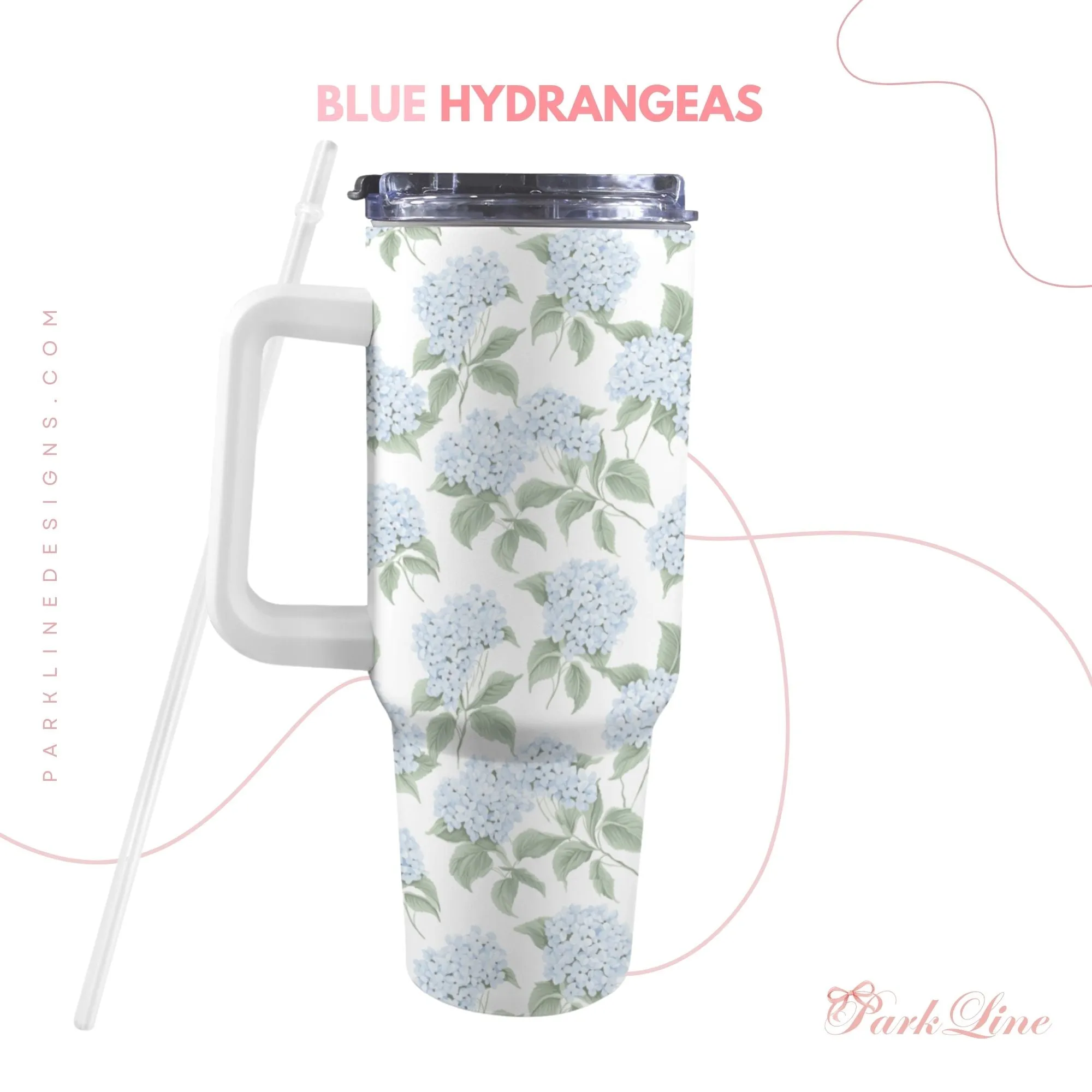 Charlotte 40oz Tumbler | Classic Floral Seamless Design | Insulated Travel Cup | Perfect Gift for Her | Reusable & Stylish Drinkware