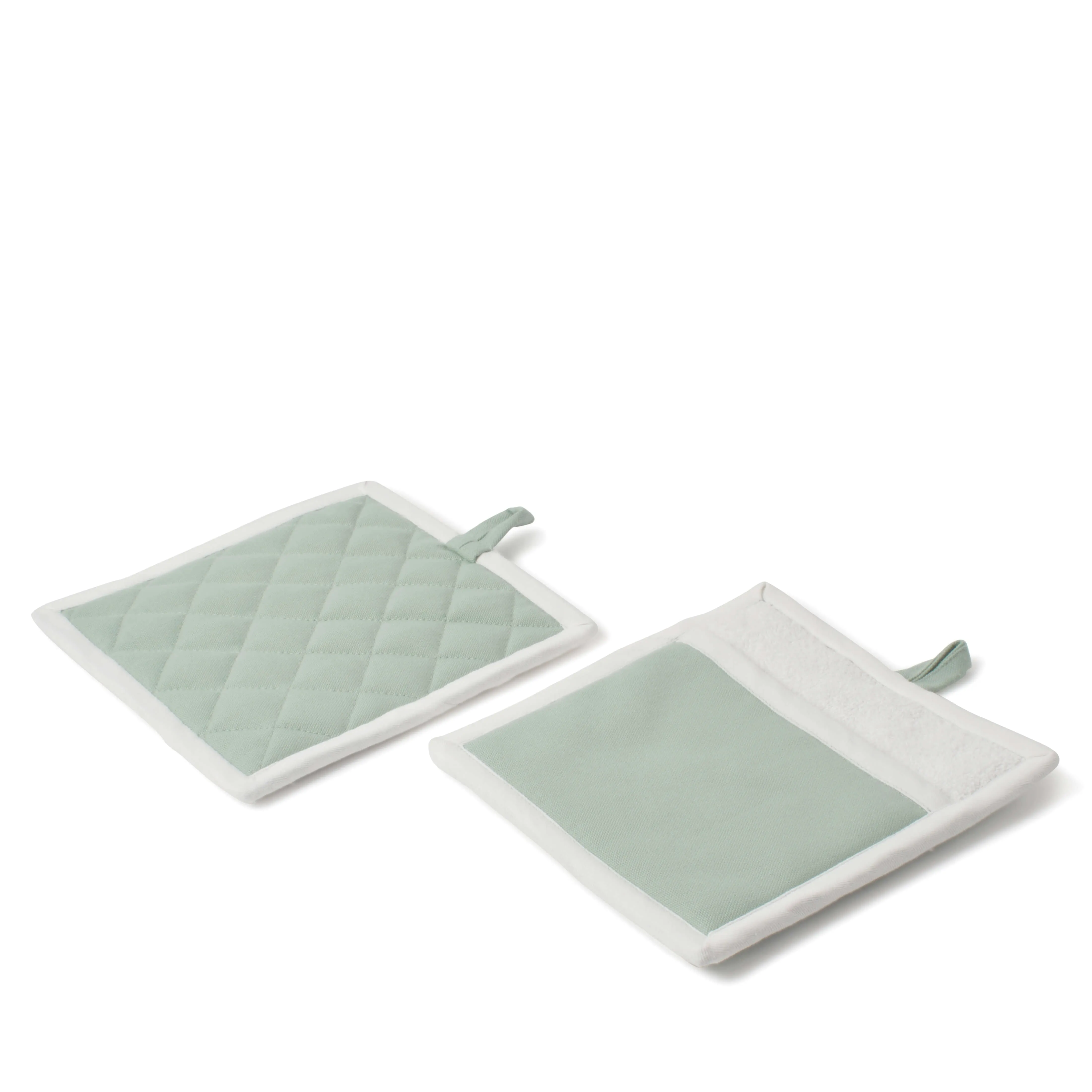 Chef Ellie Potholder 20 x 20cm - 2 Piece - Sage