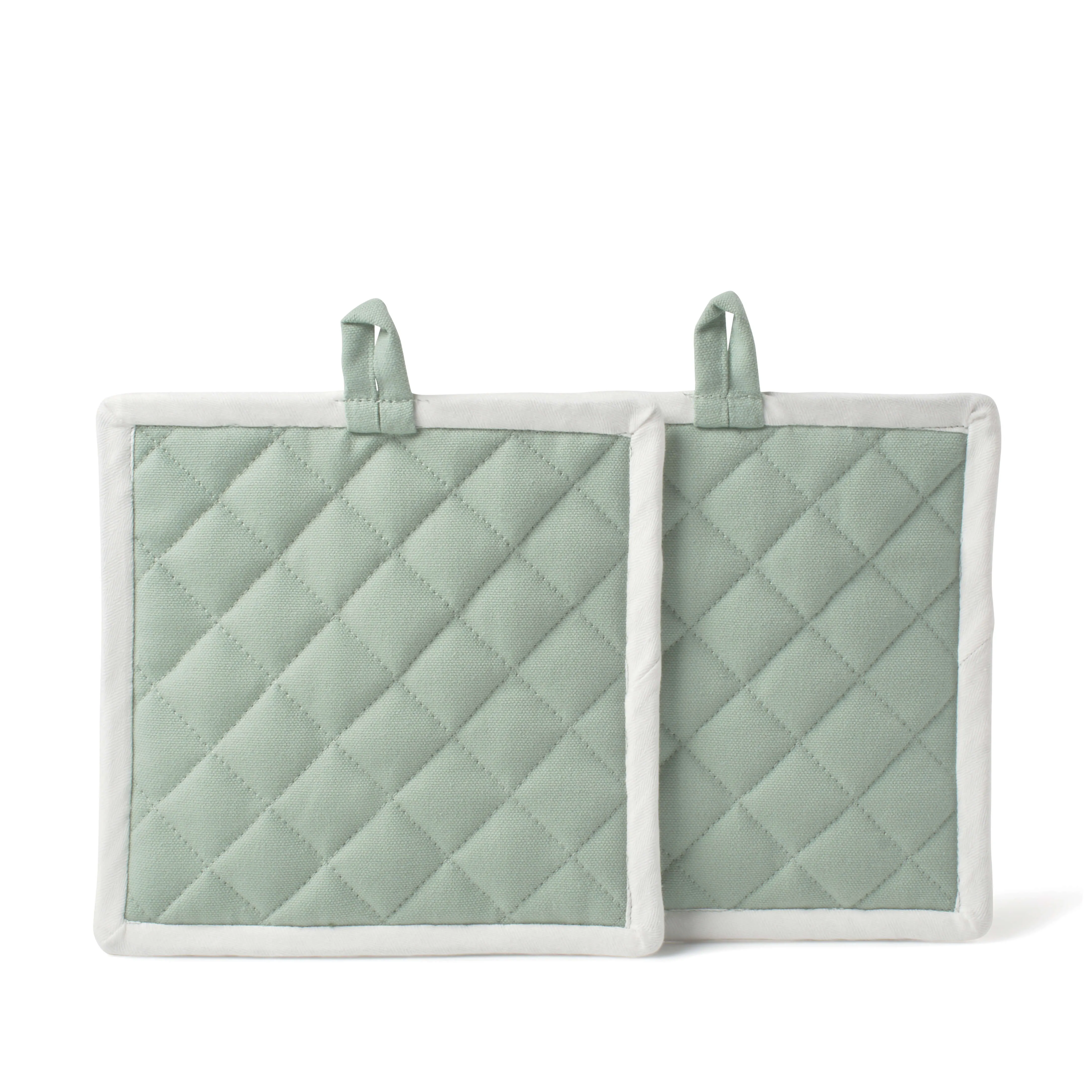Chef Ellie Potholder 20 x 20cm - 2 Piece - Sage