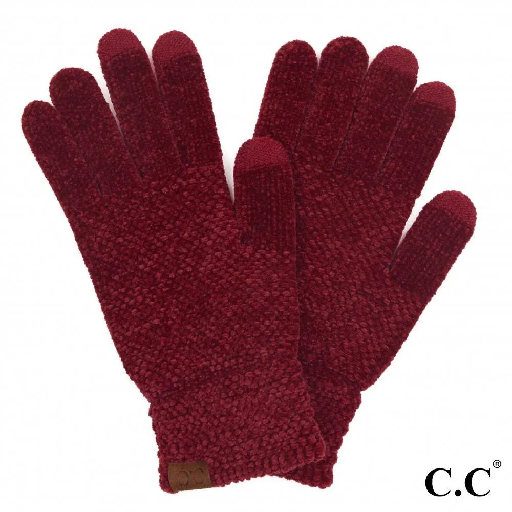 Chenille Knit Smart Touch Gloves
