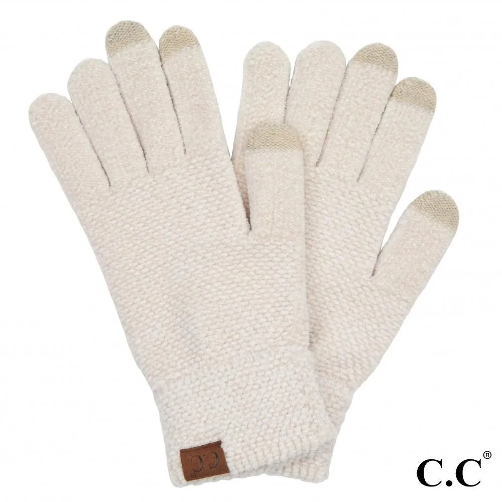 Chenille Knit Smart Touch Gloves