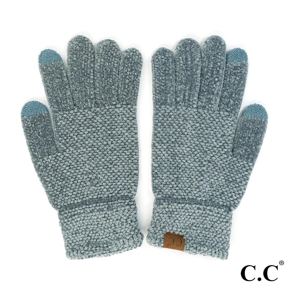 Chenille Knit Smart Touch Gloves
