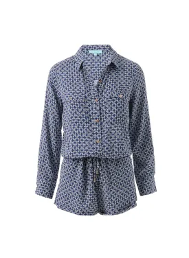 Chloe Navy Links Playsuit