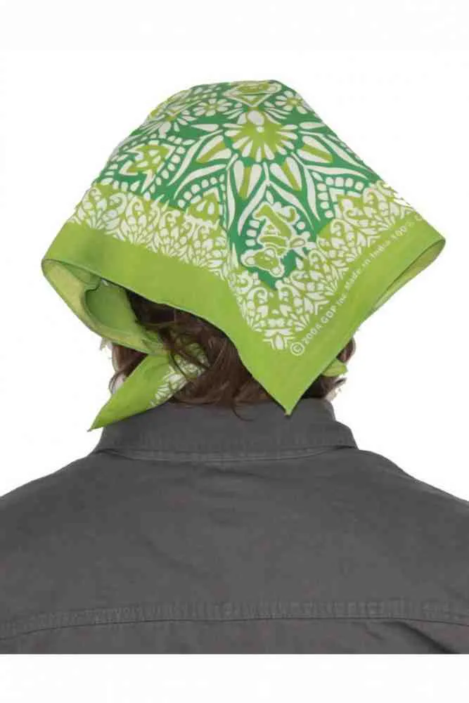 Cotton Grateful Dead Dancing Bear Bandana Scarf 22x22 Red Purple Green
