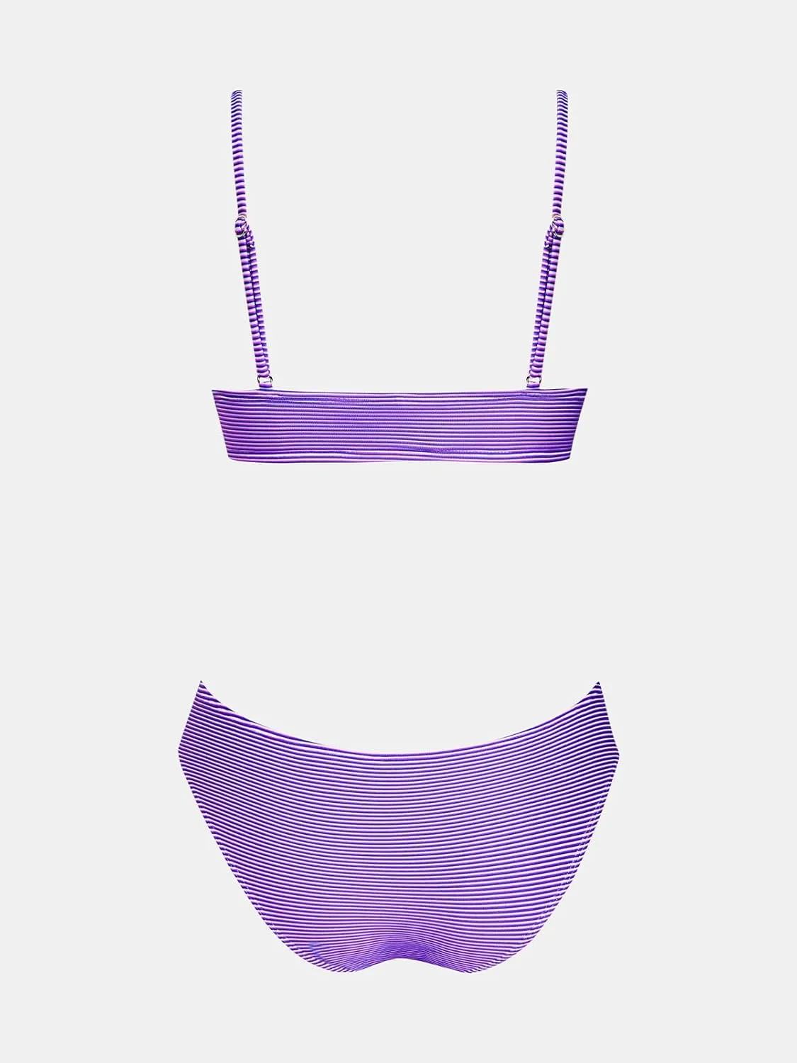 CUPSHE Women Bikini Set Solid Color Sexy Triangle Two Piece Swimsuit