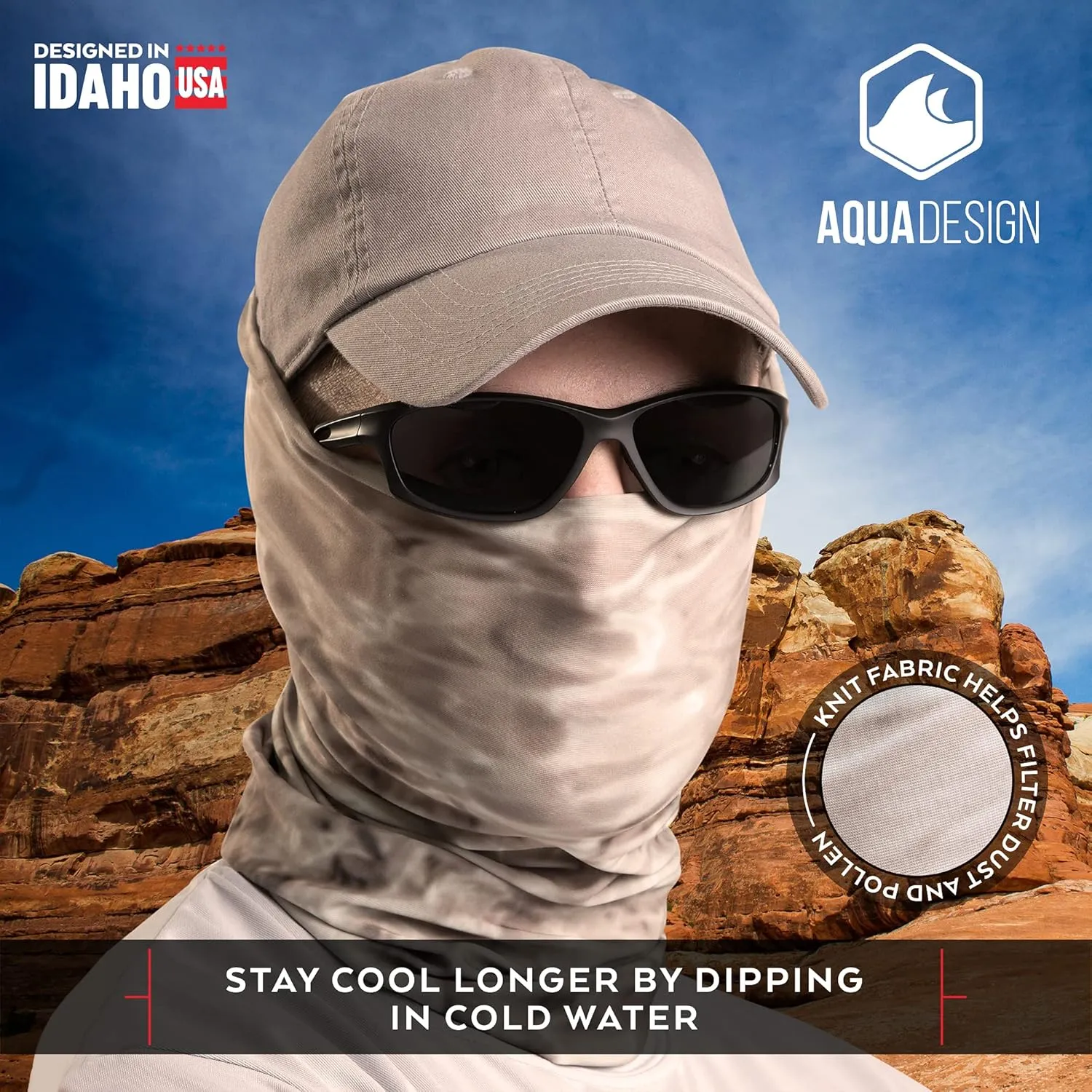 Fishing Hunting Masks Neck Gaiter: Men and Youth UPF 50  Sun Mask Protection: Camo Face Cover Balaclava Bandana