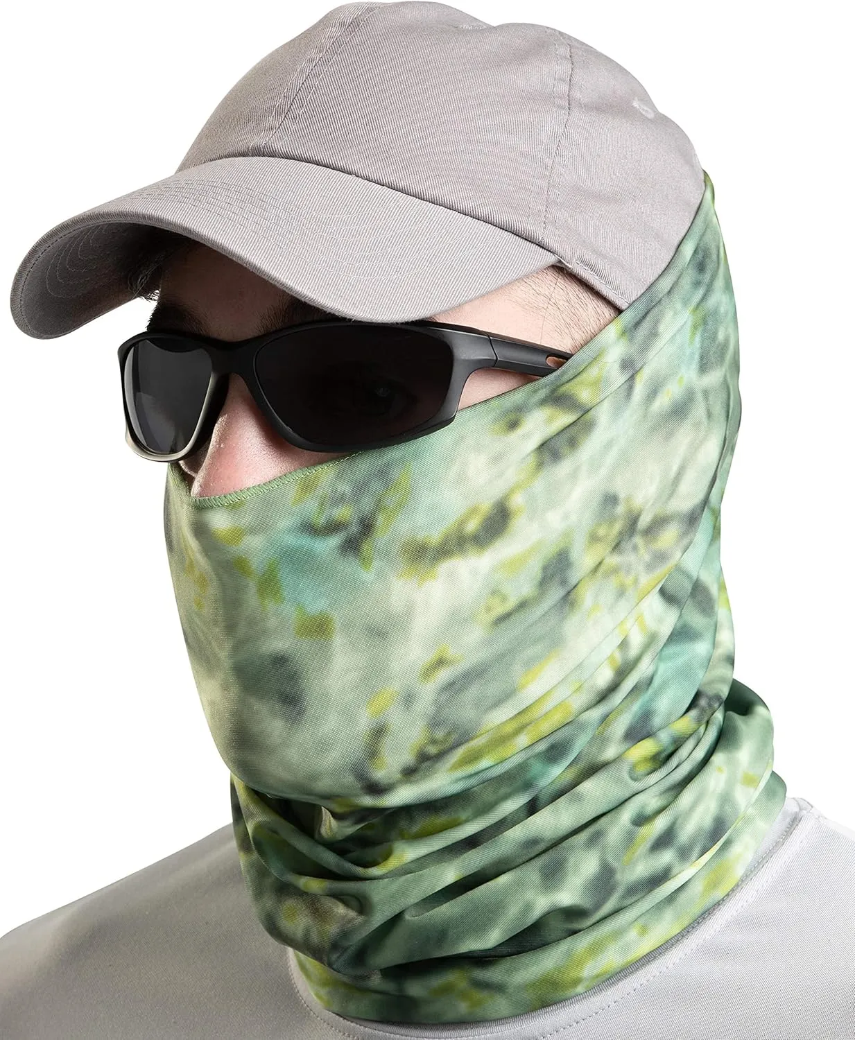Fishing Hunting Masks Neck Gaiter: Men and Youth UPF 50  Sun Mask Protection: Camo Face Cover Balaclava Bandana