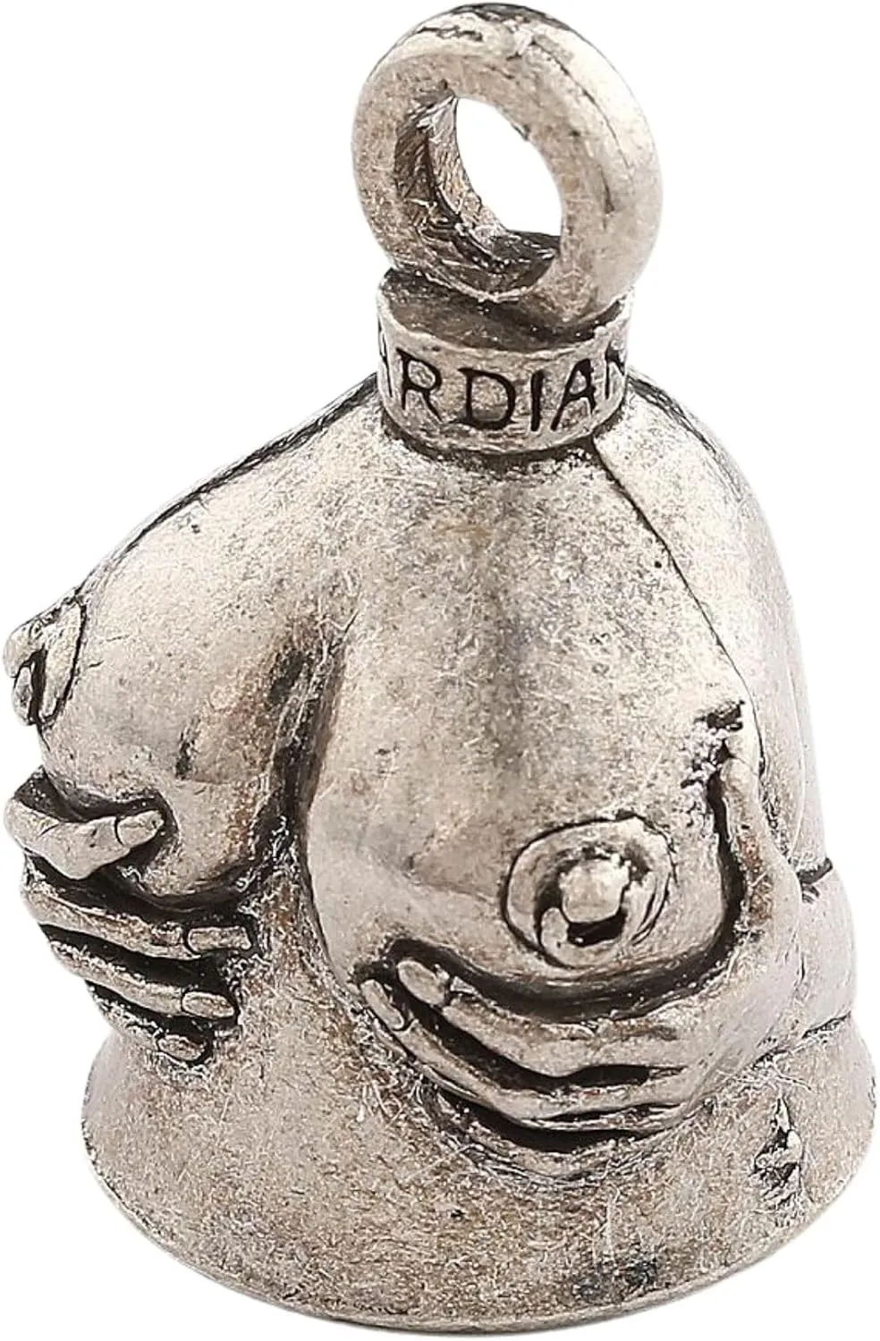 Guardian Bell "Handful Good Luck Bells w/Keyring & Black Velvet Gift Bag | Motorcycle Bell | Good Luck Gift to Friends/Family | Lead-Free Pewter Bike Bell | Made in The USA