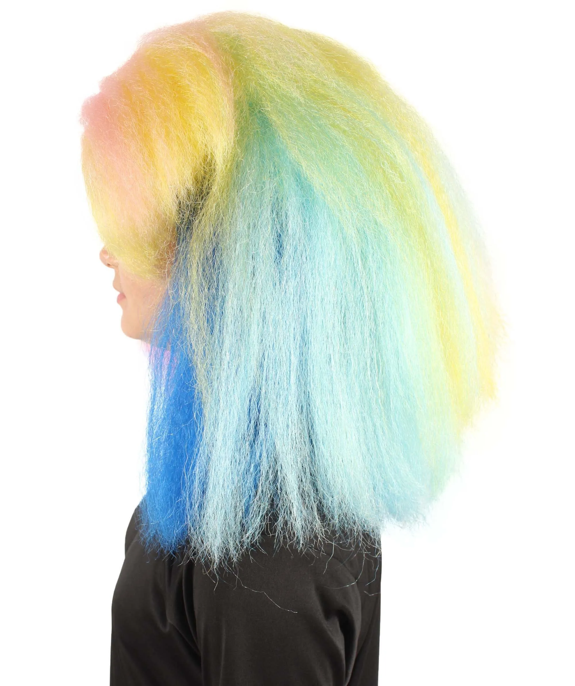 HPO Adult Women’s Rainbow Cut Afro Wig | Perfect for your Halloween & Cosplay Party!