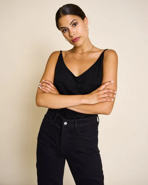 Jan n June Slip Top Triangle Flow Black