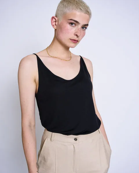 Jan n June Slip Top Triangle Flow Black