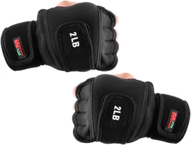 KOET Weighted Gloves 4lb(2lb Each), Fitness Soft Iron Gloves Sandbag Weight Bearing Training Gloves with Wrist Support for Gym Boxing, Cross Training(4lb)