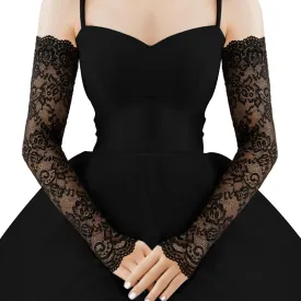 Lace Arm Sleeves For Women, Fingerless Lace Sleeves for Wedding Tea Party Pattern Engagement Dress