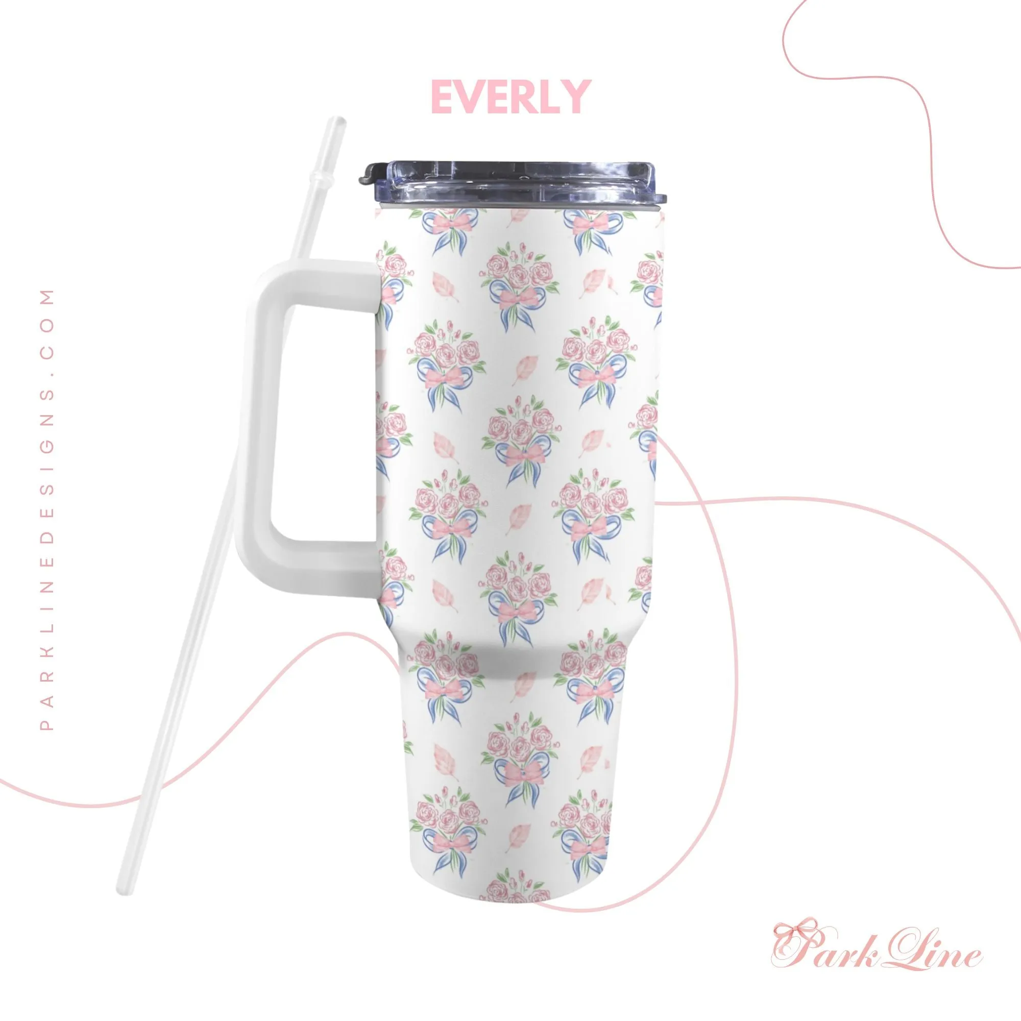 Lottie 40oz Tumbler | Insulated Travel Cup | Perfect Gift for Her | Reusable & Stylish Drinkware