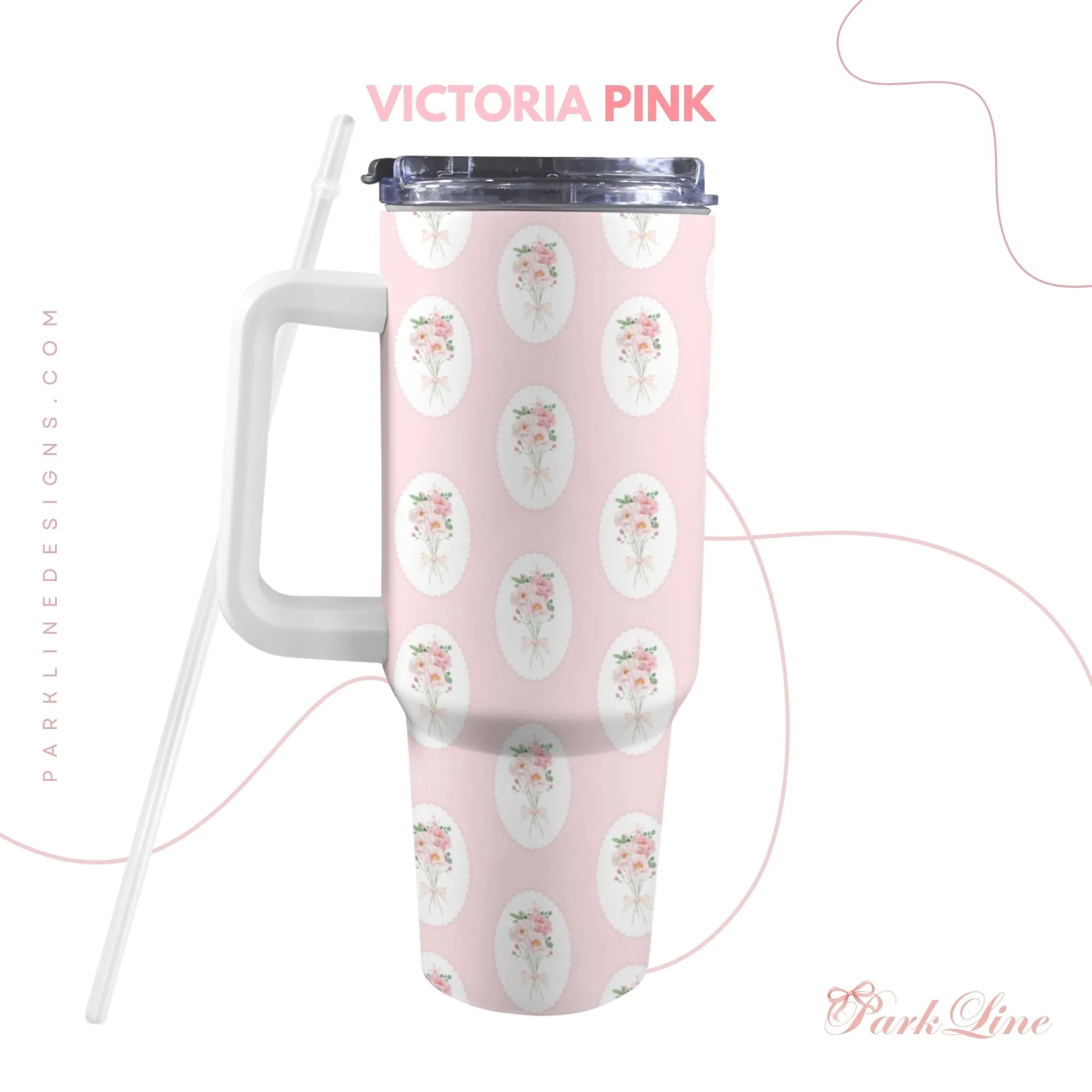 Lottie 40oz Tumbler | Insulated Travel Cup | Perfect Gift for Her | Reusable & Stylish Drinkware