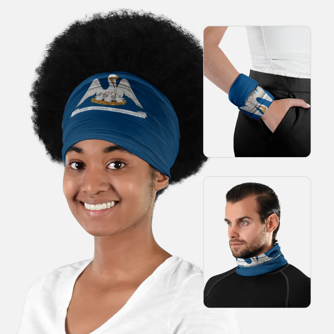 Louisiana State Flag Neck Gaiter