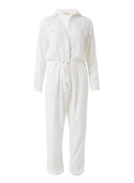 Magnolia White Crepe Jumpsuit