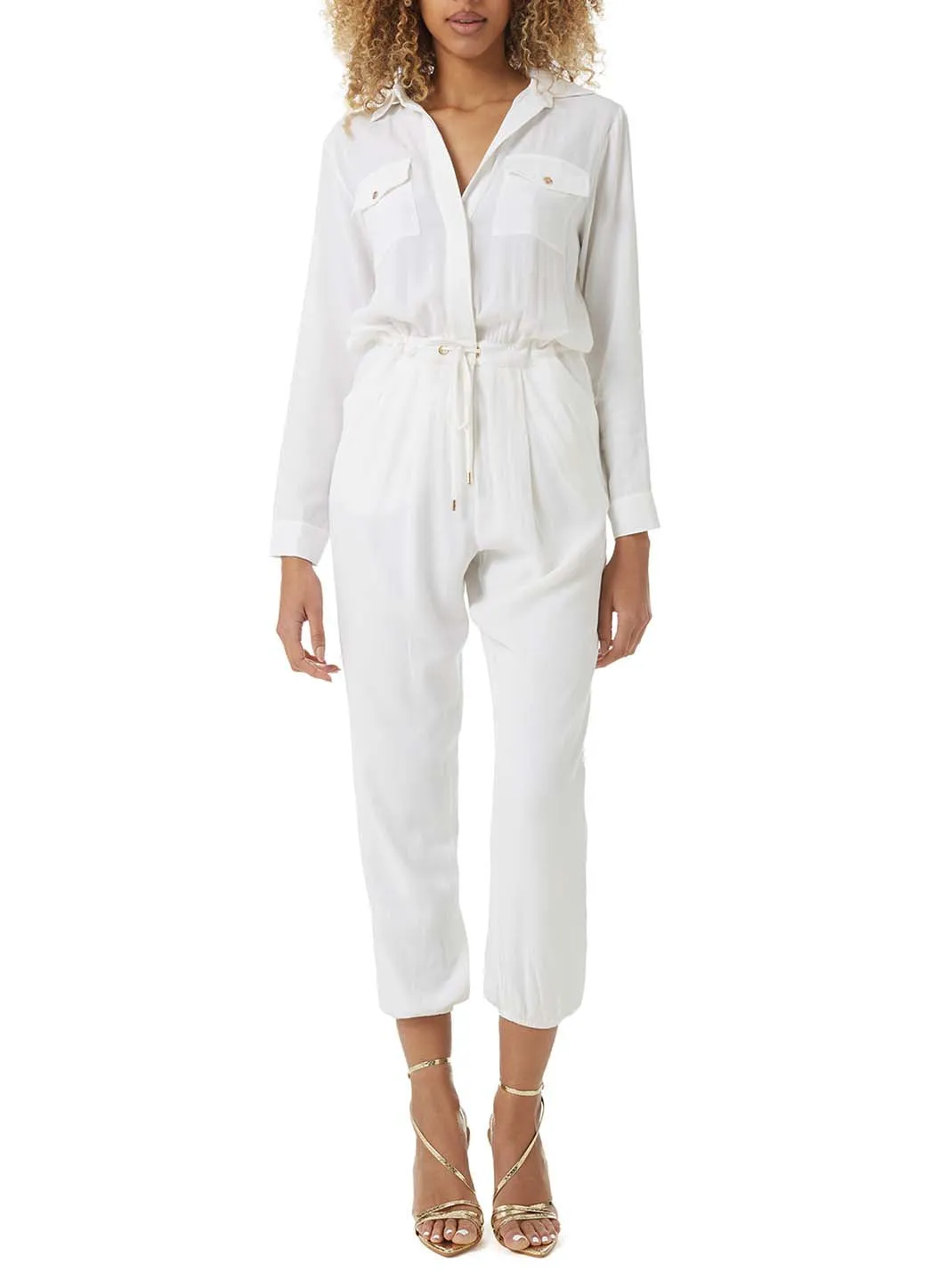 Magnolia White Crepe Jumpsuit
