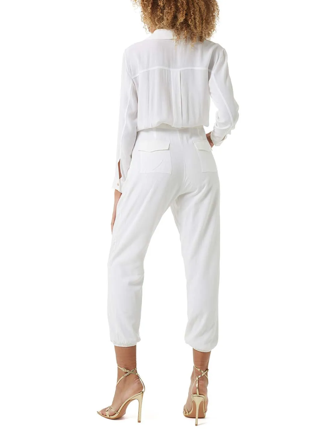 Magnolia White Crepe Jumpsuit