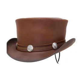 MARLOW PLAIN Leather Top Hat