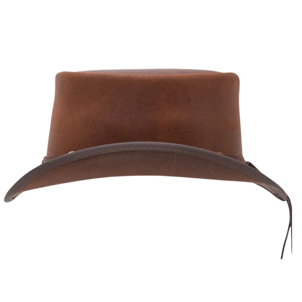MARLOW PLAIN Leather Top Hat