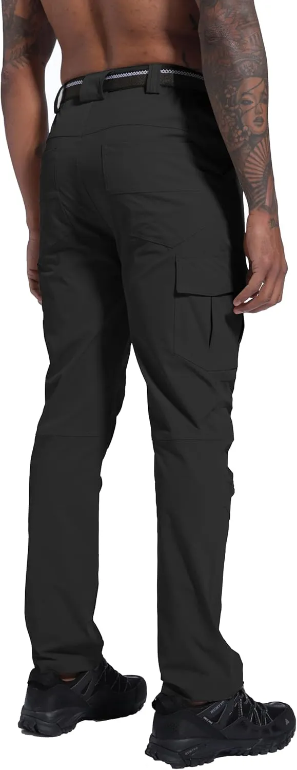 Men's Hiking Pants Quick-Dry Lightweight Waterproof Travel Outdoor Camping Hunting Fishing Work Cargo Pants