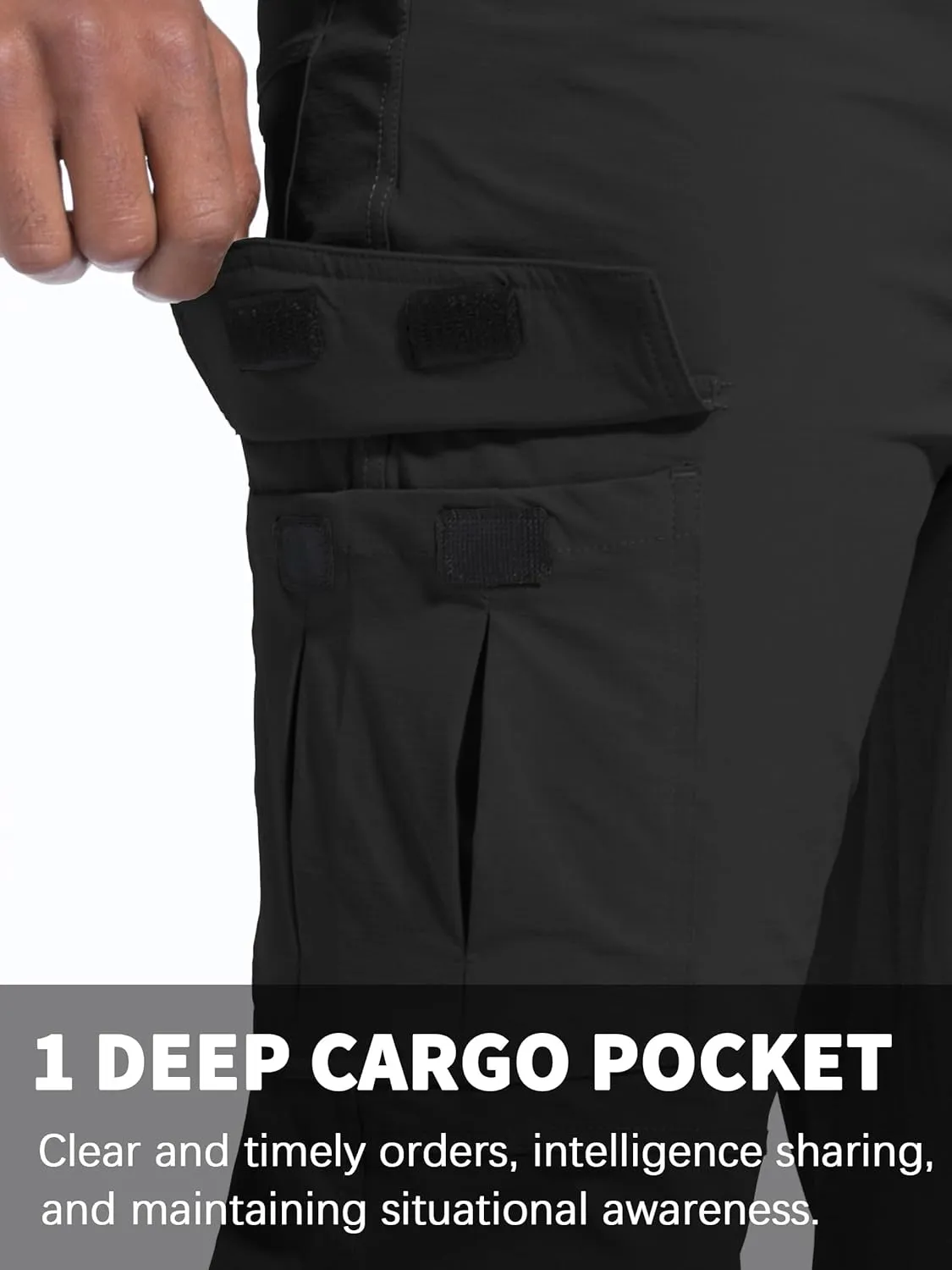 Men's Hiking Pants Quick-Dry Lightweight Waterproof Travel Outdoor Camping Hunting Fishing Work Cargo Pants