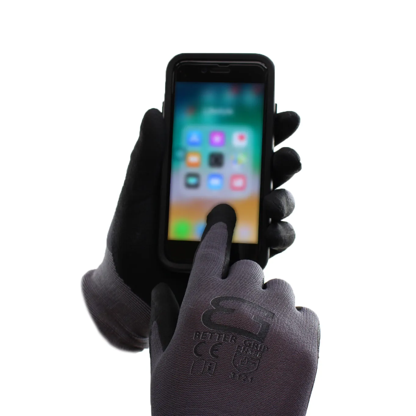 Micro Foam Nitrile Coated Nylon Work Glove - BGFLEXMF-GY