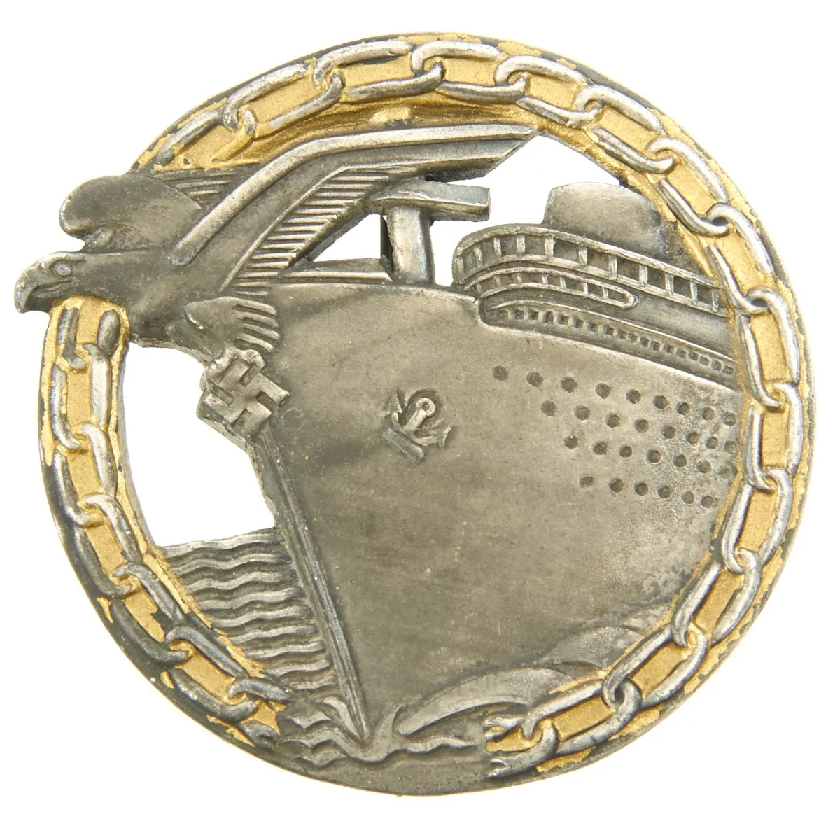 Original German WWII Medal Grouping - Blockade Runner Badge Infantry Assault Badge, Merit Badge, SA Tinnie