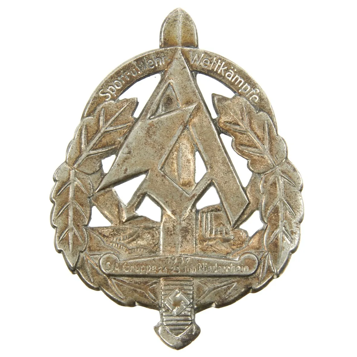 Original German WWII Medal Grouping - Blockade Runner Badge Infantry Assault Badge, Merit Badge, SA Tinnie