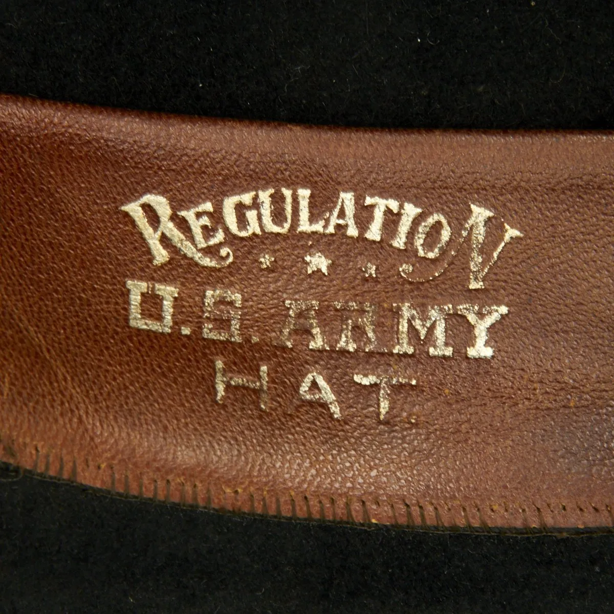 Original U.S. Indian Wars Model 1889 Regulation Black Campaign Hat