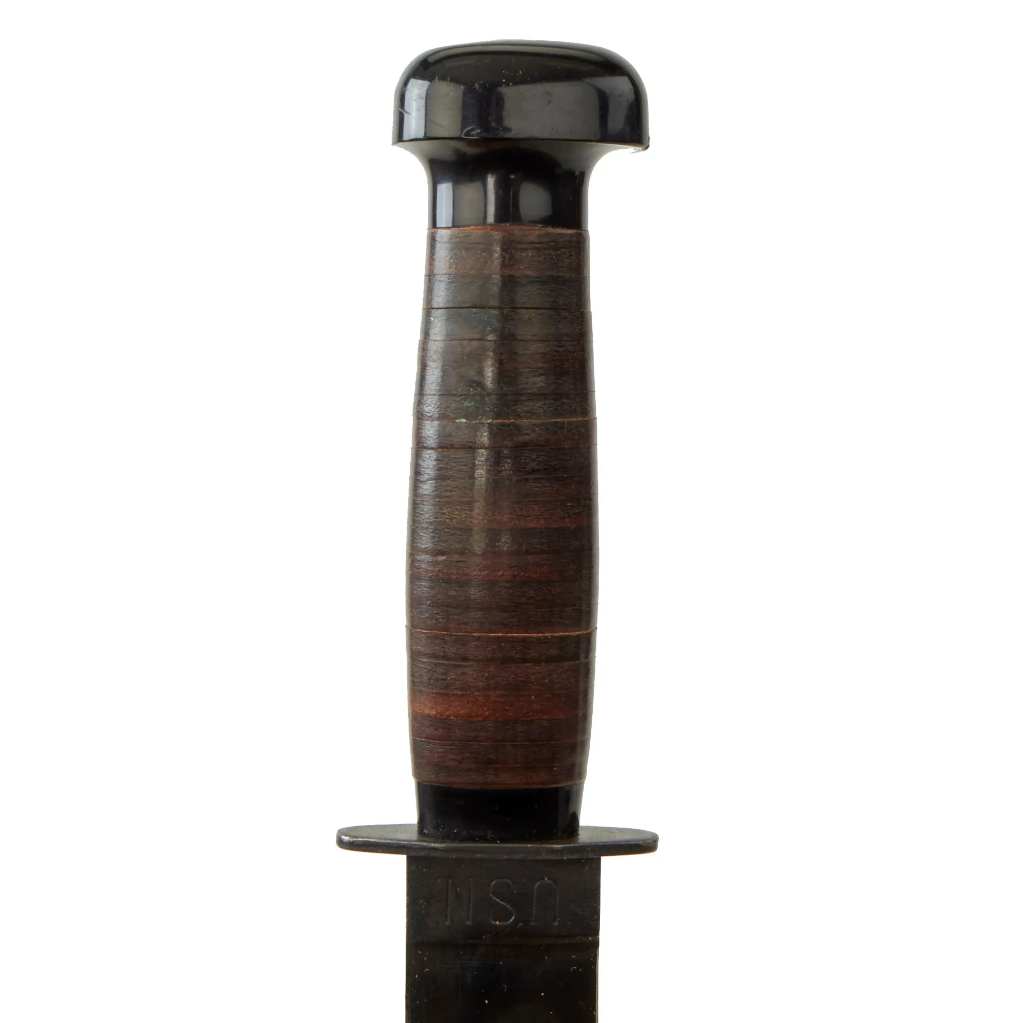 Original U.S. WWII Navy USN Mark 1 Fighting Knife by H. Boker with Leather Sheath - New Old Stock