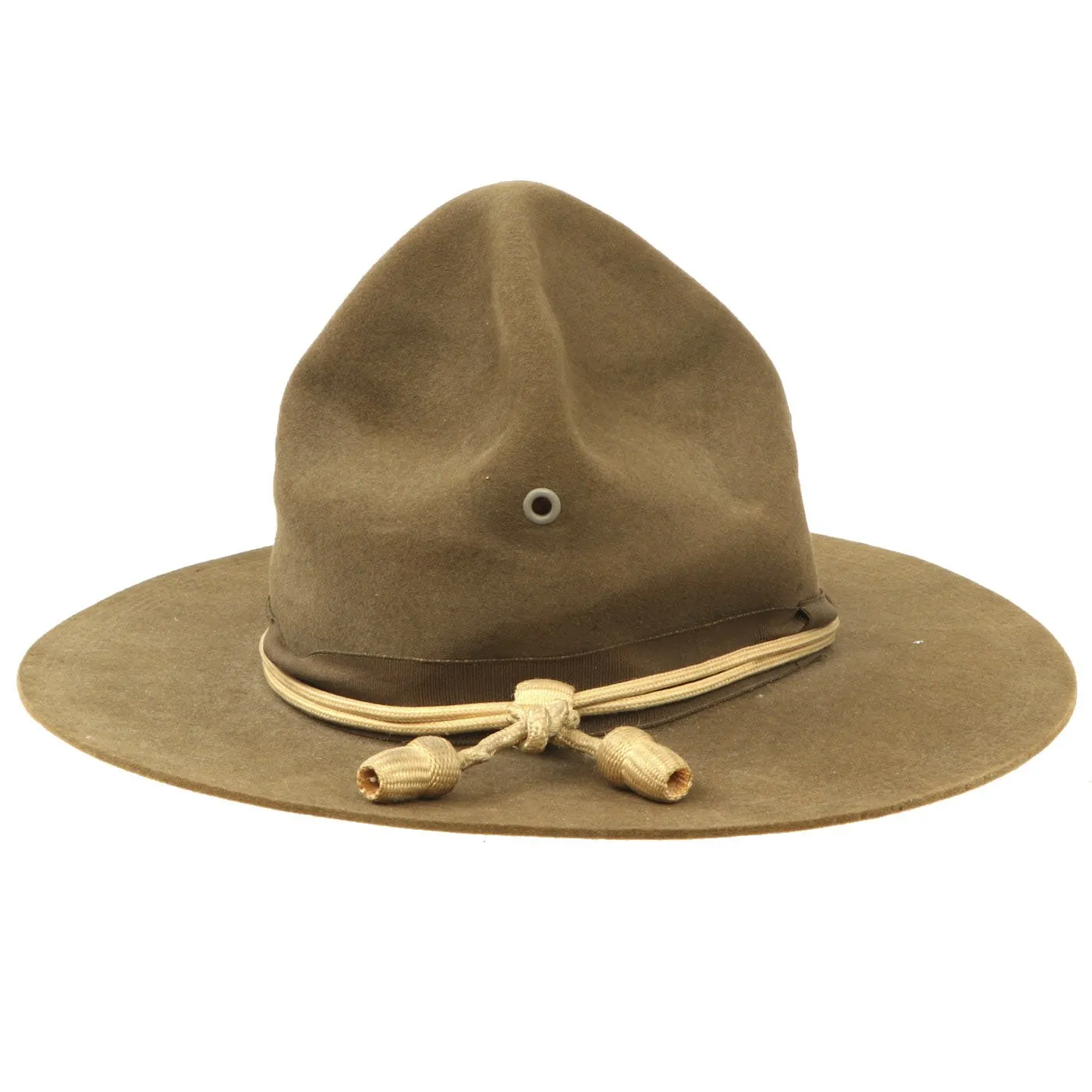 Original WWI U.S. Army M1911 Campaign Hat with Infantry Cord - Size 6 7/8