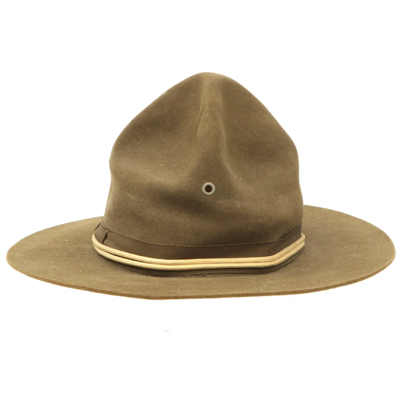 Original WWI U.S. Army M1911 Campaign Hat with Infantry Cord - Size 6 7/8