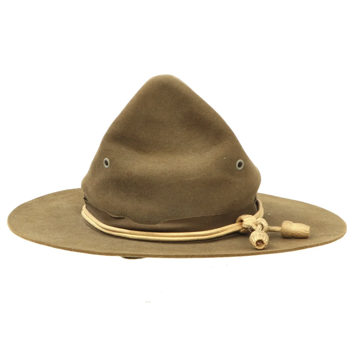 Original WWI U.S. Army M1911 Campaign Hat with Infantry Cord - Size 6 7/8