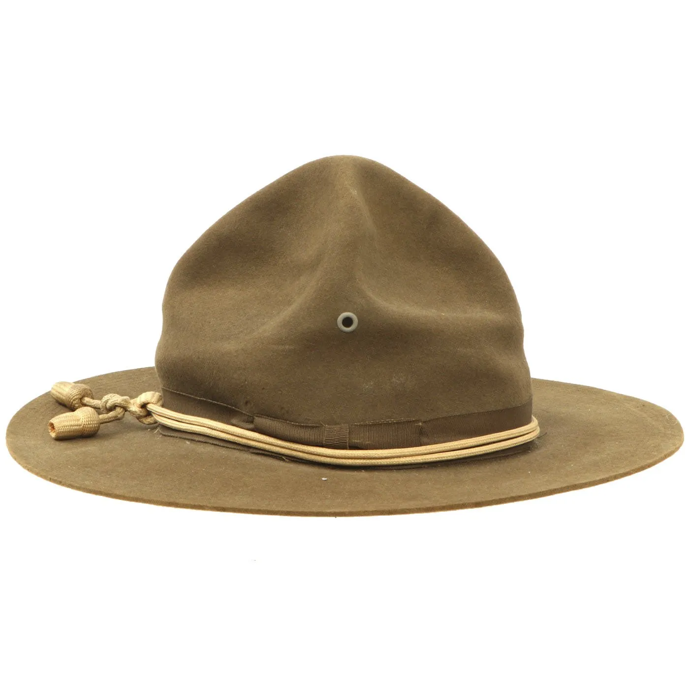 Original WWI U.S. Army M1911 Campaign Hat with Infantry Cord - Size 6 7/8