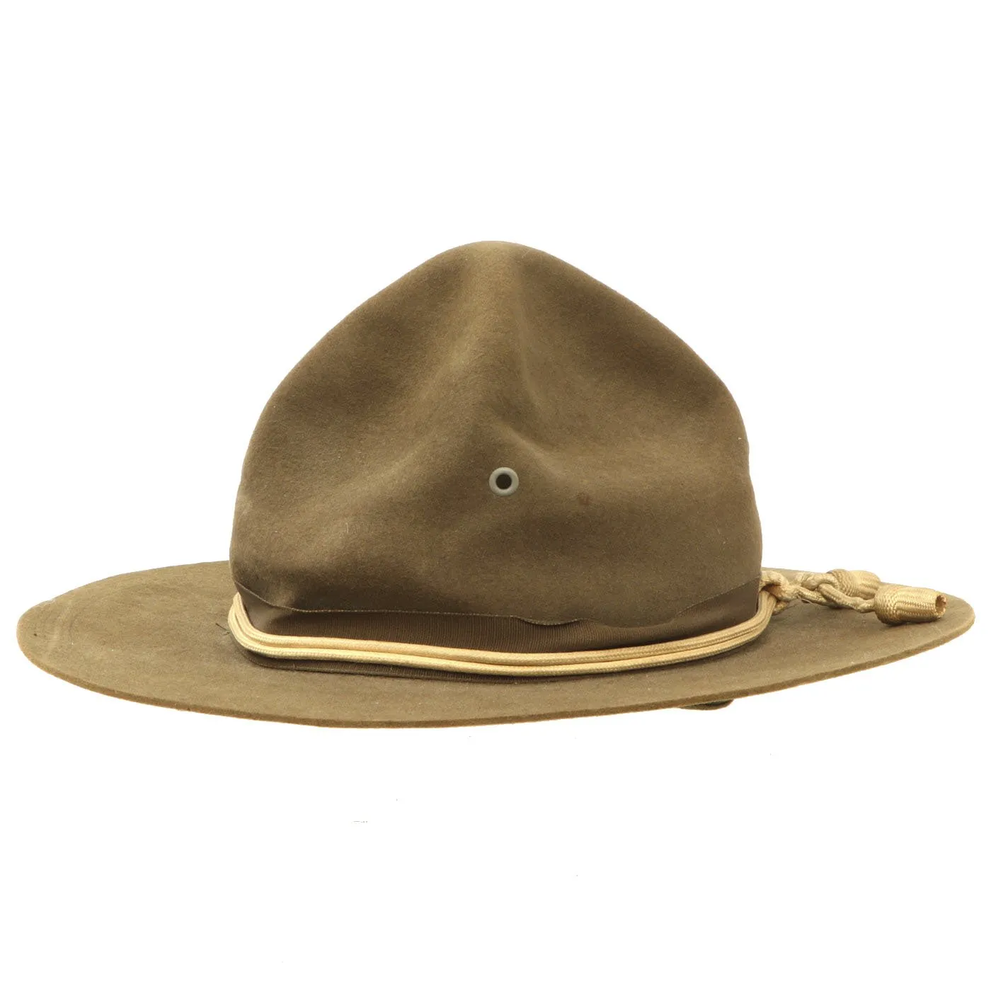 Original WWI U.S. Army M1911 Campaign Hat with Infantry Cord - Size 6 7/8