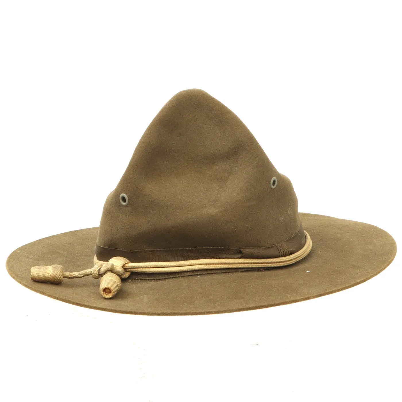 Original WWI U.S. Army M1911 Campaign Hat with Infantry Cord - Size 6 7/8