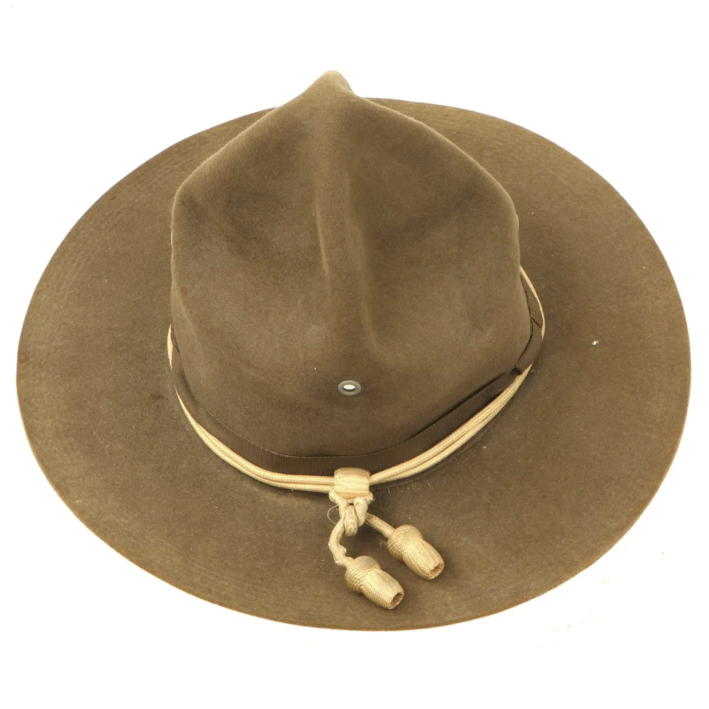 Original WWI U.S. Army M1911 Campaign Hat with Infantry Cord - Size 6 7/8